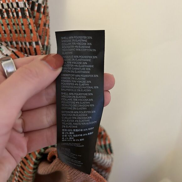 Urban Outfitters Orange Racerback 70"s Style Mini‎ Dress S Collared Retro NWT - Picture 4 of 7